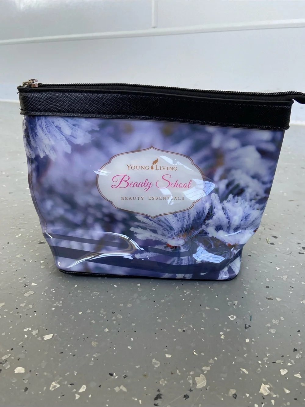 Young Living Blue Beauty School Cosmetic Pouch